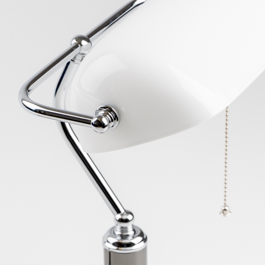 Brilagi - Lampada da scrivania BANK OFFICE 1xE27/60W/230V nero/argento/bianco