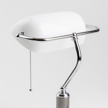 Brilagi - Lampada da scrivania BANK OFFICE 1xE27/60W/230V nero/argento/bianco