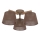 Brilagi - Lampada da soffitto a plafone LATTE SABIA 3xE27/60W/230V pino/marrone
