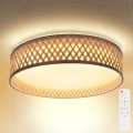 Brilagi - Lampada da soffitto dimmerabile a LED CAMILA LED/48W/230V 3000-6500K bambù Ø 40 cm + telecomando