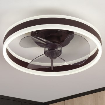 Brilagi - Lampada da soffitto dimmerabile a LED con ventilatore LED/30W/230V 3000-6500K nero + telecomando