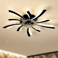 Brilagi - Lampada da soffitto dimmerabile a LED con ventilatore LED/50W/230V 3000-6500K nero + telecomando