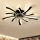 Brilagi - Lampada da soffitto dimmerabile a LED con ventilatore LED/50W/230V 3000-6500K nero + telecomando