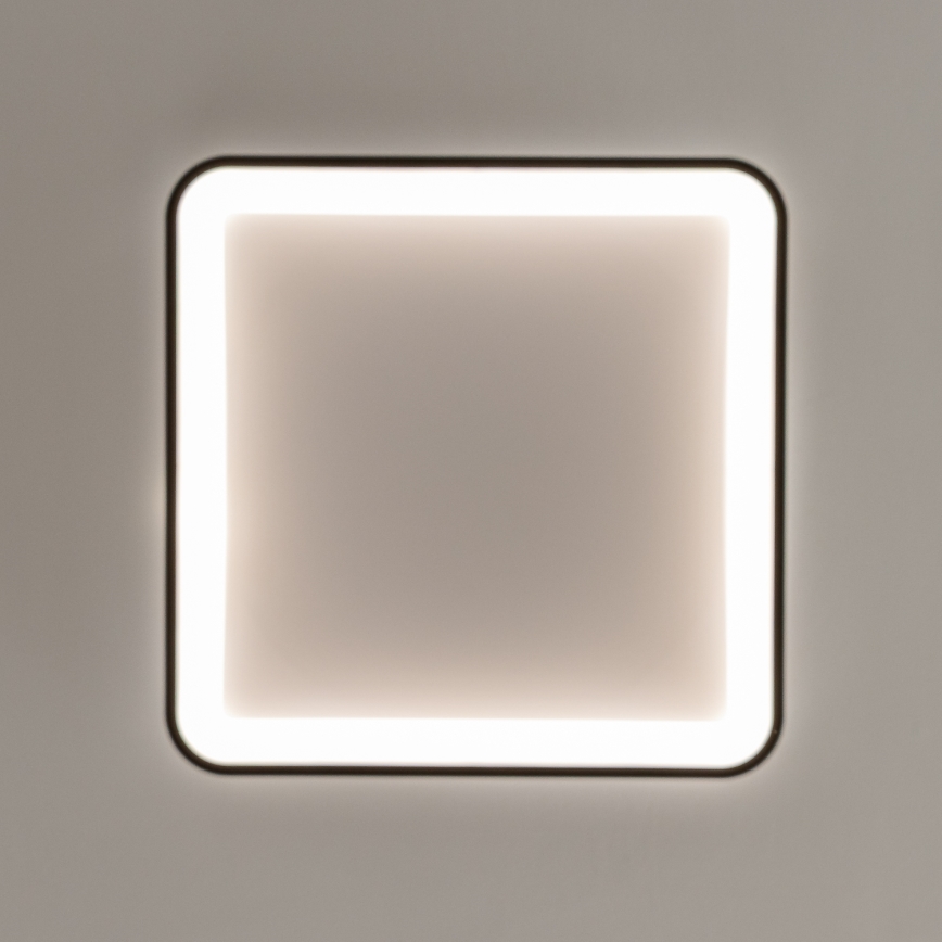 Brilagi - Plafoniera LED dimmerabile FALCON SLIM LED/50W/230V 3000–6500K 50x50 cm nera + telecomando