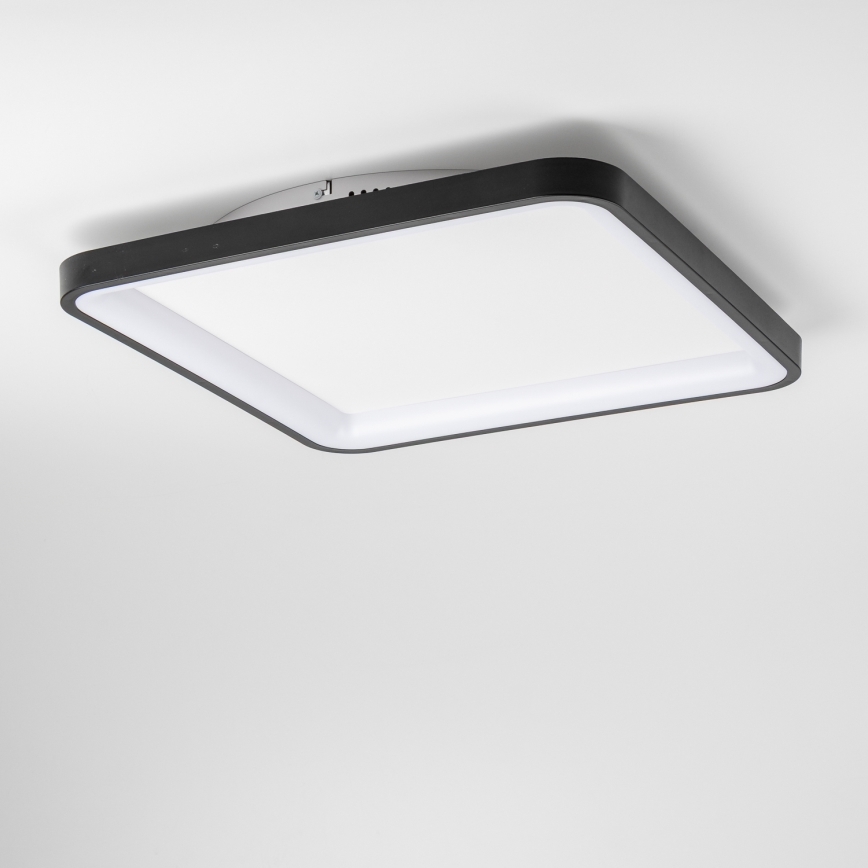 Brilagi - Plafoniera LED dimmerabile FALCON SLIM LED/50W/230V 3000–6500K 50x50 cm nera + telecomando
