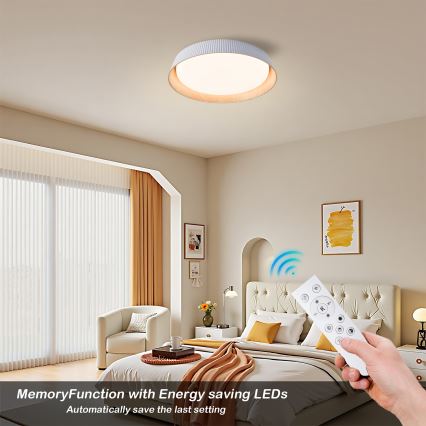 Brilagi - Plafoniera LED dimmerabile ORINO LED/54W/230V 3000-6000K bianco Ø 43 cm + telecomando
