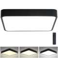 Brilagi - Lampada da soffitto dimmerabile a LED POOL LED/48W/230V 3000-6000K 50x50 cm nero + telecomando