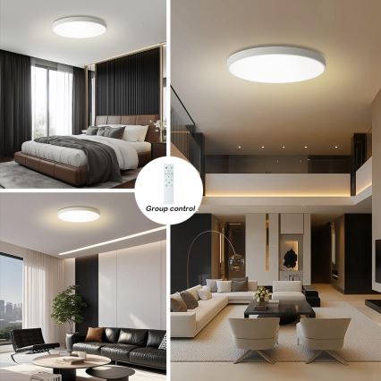 Brilagi - Lampada da soffitto dimmerabile POOL SMART LED/100W/230V 3000-6000K 80 cm Wi-Fi Tuya Bianca + Telecomando