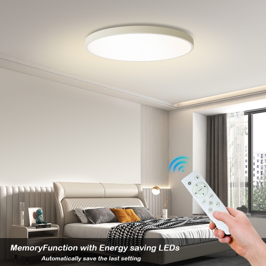 Brilagi - Lampada da soffitto dimmerabile POOL SMART LED/100W/230V 3000-6000K 80 cm Wi-Fi Tuya Bianca + Telecomando