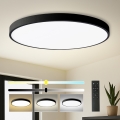 Brilagi - Lampada da soffitto dimmerabile a LED POOL SMART LED/180W/230V 3000-6000K Ø 120 cm Wi-Fi Tuya nero + telecomando