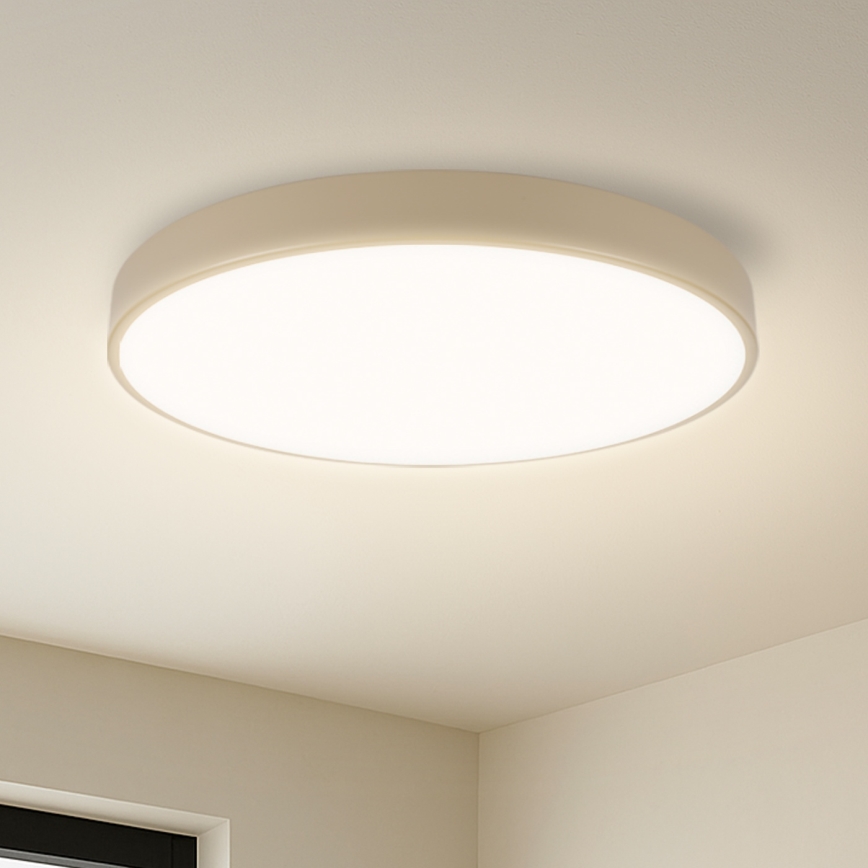 Brilagi - Lampada da soffitto dimmerabile a LED POOL SMART LED/60W/230V 50 cm Wi-Fi Tuya beige + telecomando