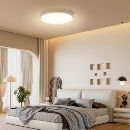 Brilagi - Lampada da soffitto dimmerabile a LED POOL SMART LED/60W/230V 50 cm Wi-Fi Tuya beige + telecomando