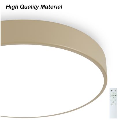 Brilagi - Lampada da soffitto dimmerabile a LED POOL SMART LED/60W/230V 50 cm Wi-Fi Tuya beige + telecomando