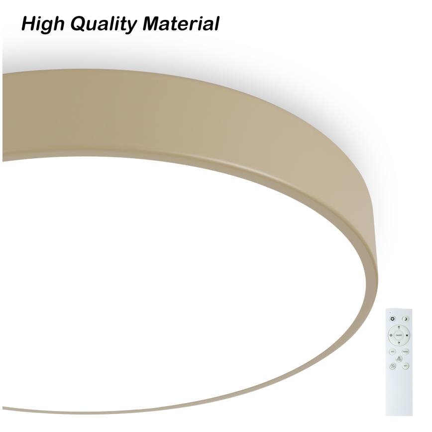 Brilagi - Lampada da soffitto dimmerabile a LED POOL SMART LED/60W/230V 50 cm Wi-Fi Tuya beige + telecomando