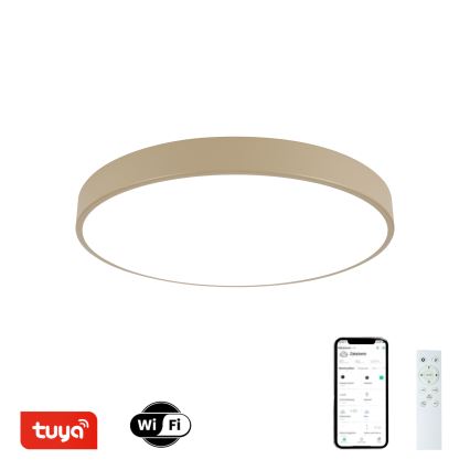 Brilagi - Lampada da soffitto dimmerabile a LED POOL SMART LED/60W/230V 50 cm Wi-Fi Tuya beige + telecomando