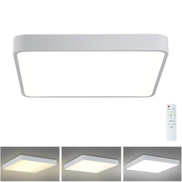 Brilagi - Lampada da soffitto dimmerabile a LED POOL SQUARE LED/36W/230V 3000-6000K 40x40 cm bianco + telecomando