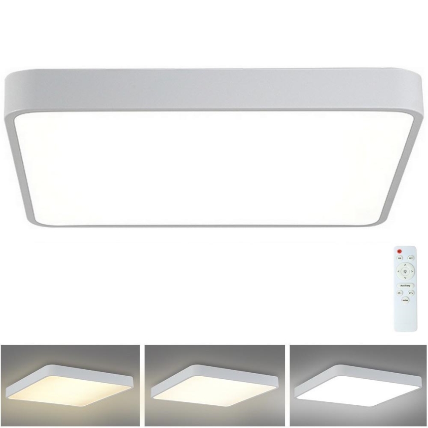Brilagi - Lampada da soffitto dimmerabile a LED POOL SQUARE LED/48W/230V 3000-6000K 50x50 cm bianco + telecomando