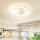 Brilagi - Lampada da soffitto dimmerabile a LED TWISTER LED/48W/230V 3000-6000K diam. 50 cm bianca + telecomando