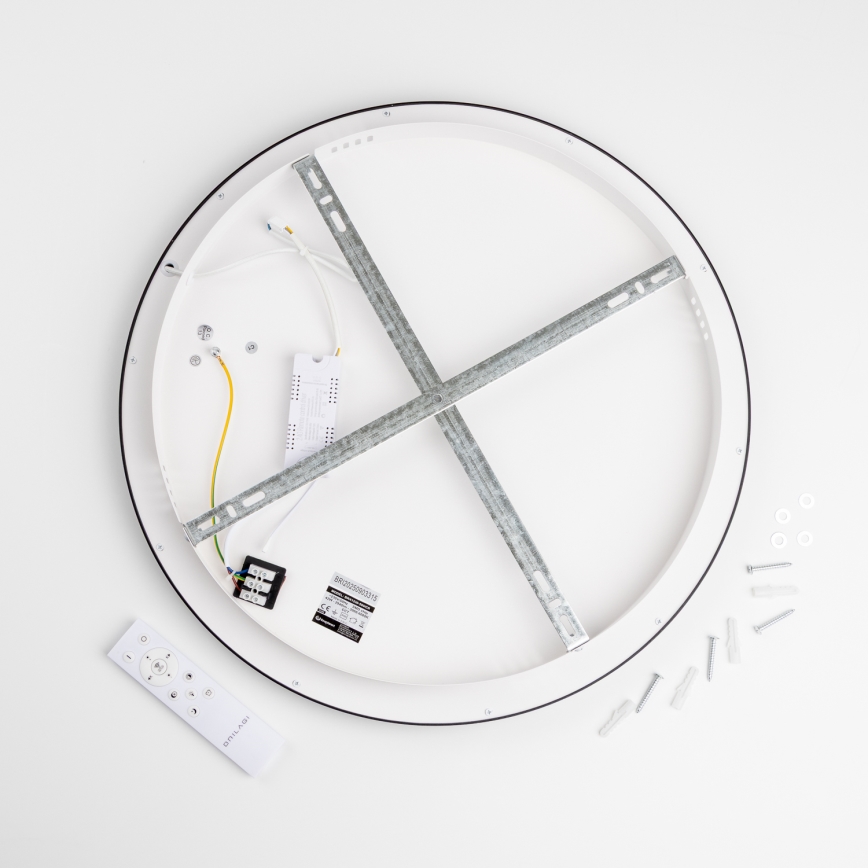 Brilagi - Plafoniera LED dimmerabile FALCON SLIM LED/42W/230V 3000-6500K Ø 50 cm nero + telecomando