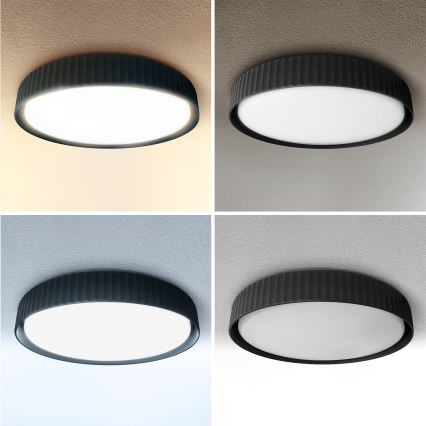 Brilagi - Plafoniera dimmerabile a LED LUCIA LED/48W/230V 3000-6500K Ø 41 cm nero + telecomando