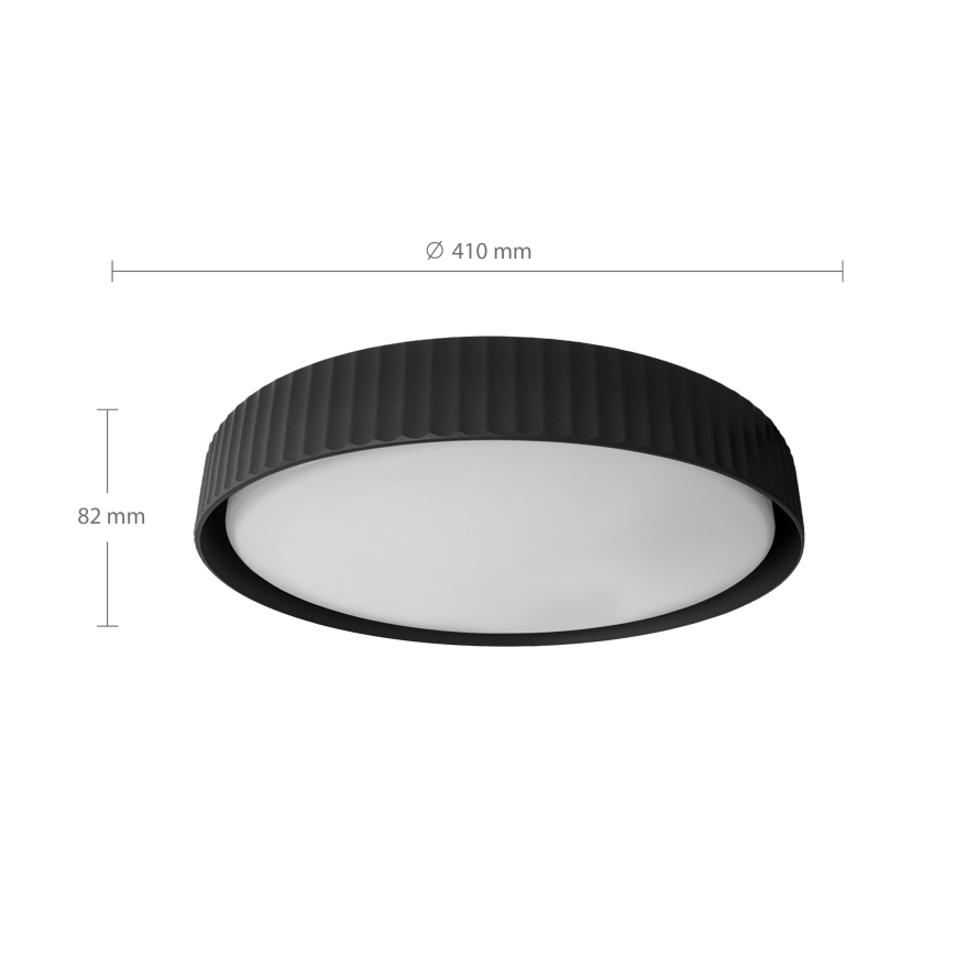 Brilagi - Plafoniera dimmerabile a LED LUCIA LED/48W/230V 3000-6500K Ø 41 cm nero + telecomando