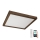 Brilagi - Lampada da soffitto dimmerabile per bagno WOODY FRAME LED/50W/230V rovere noce 60x60 cm 3000-6000K IP44 + telecomando