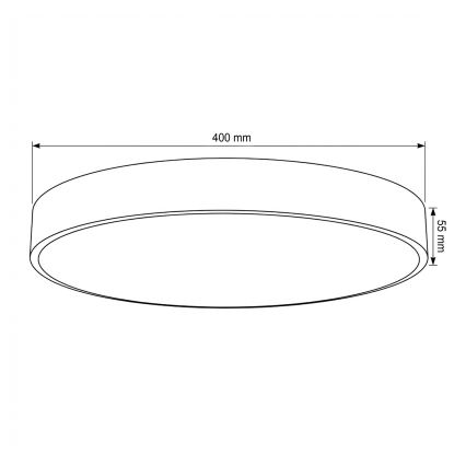 Brilagi - Plafoniera dimmerabile a LED POOL LED/50W/230V 3000-6000K Ø 40 cm beige + telecomando