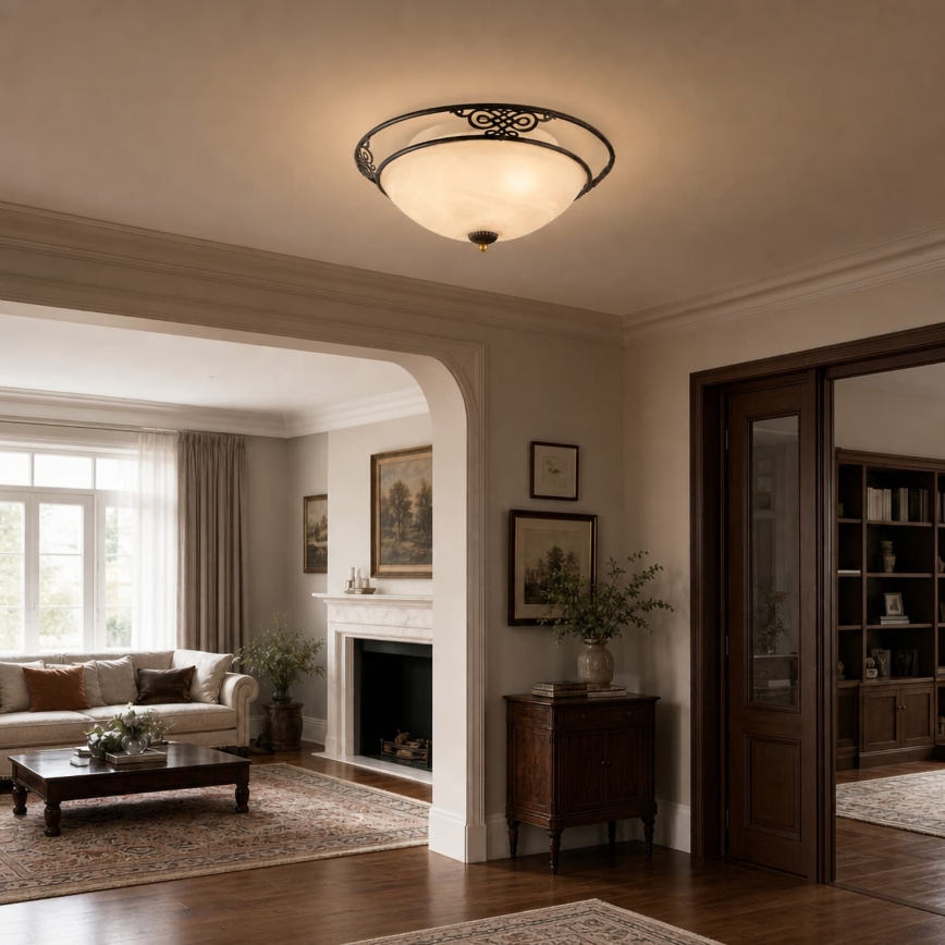 BRILAGI - Lampada da soffitto FRESCO 3xE27/40W/230V Ø 48 cm marrone