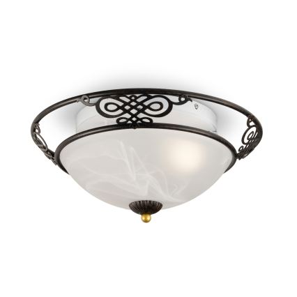 BRILAGI - Lampada da soffitto FRESCO 3xE27/40W/230V Ø 48 cm marrone