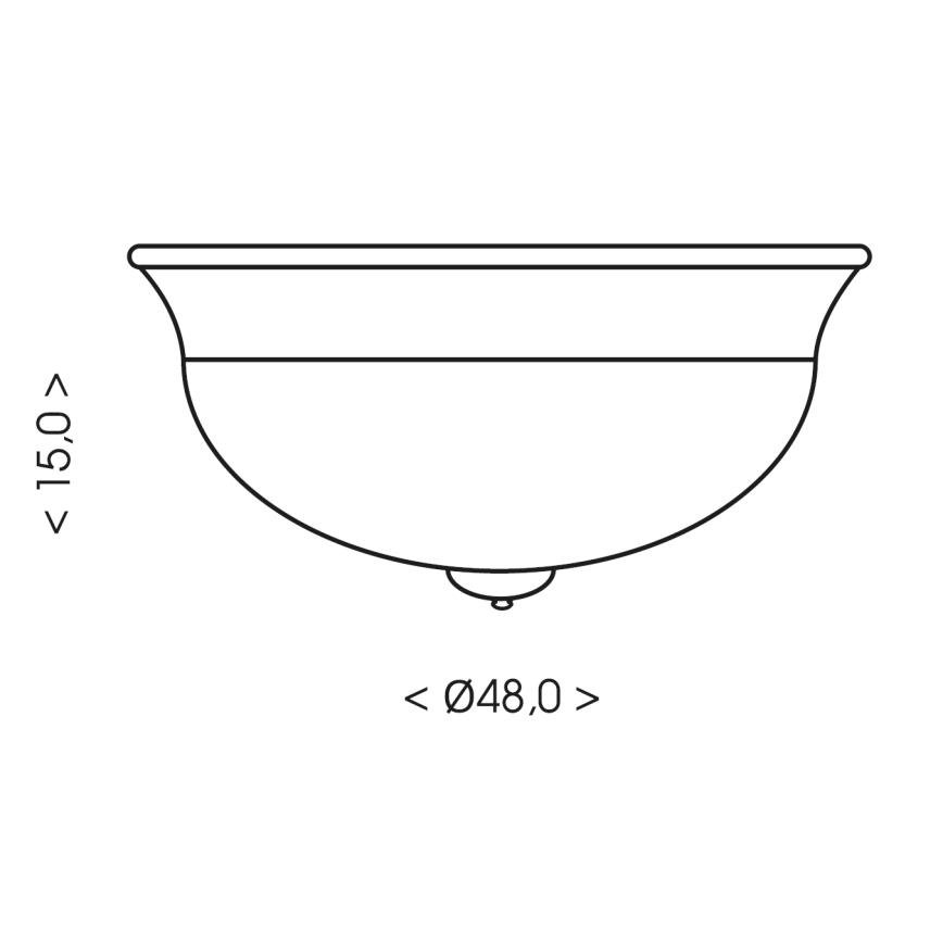 Brilagi - Lampada da soffitto FRESCO 3xE27/40W/230V Ø 48 cm marrone