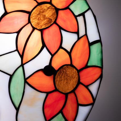 Brilagi - Lampada da soffitto in stile Tiffany SUNFLOWER, in vetro colorato, 3xE27/60W/230V, Ø 40 cm