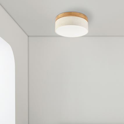 Brilagi - Lampada da soffitto LED BELLADONNA LED/20W/230V diam. 30 cm crema/rovere