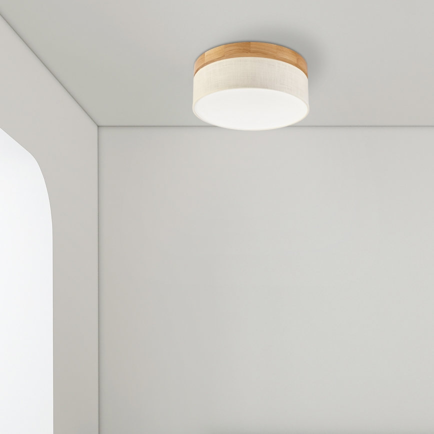 Brilagi - Lampada da soffitto LED BELLADONNA LED/20W/230V diam. 30 cm crema/rovere