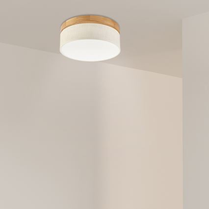 Brilagi - Lampada da soffitto LED BELLADONNA LED/20W/230V diam. 30 cm crema/rovere