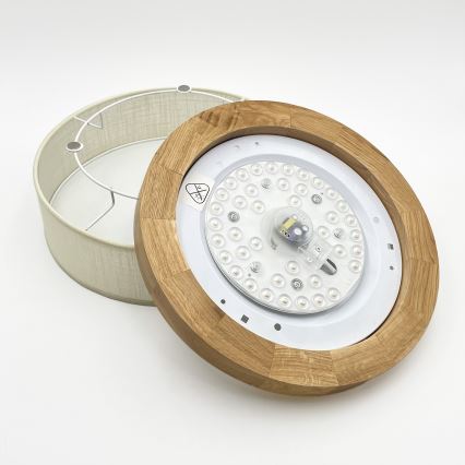 Brilagi - Lampada da soffitto LED BELLADONNA LED/20W/230V diam. 30 cm crema/rovere