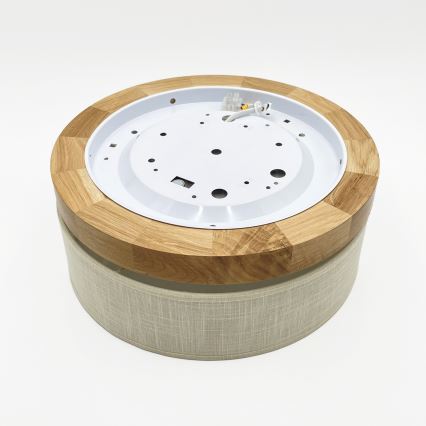 Brilagi - Lampada da soffitto LED BELLADONNA LED/20W/230V diam. 30 cm crema/rovere