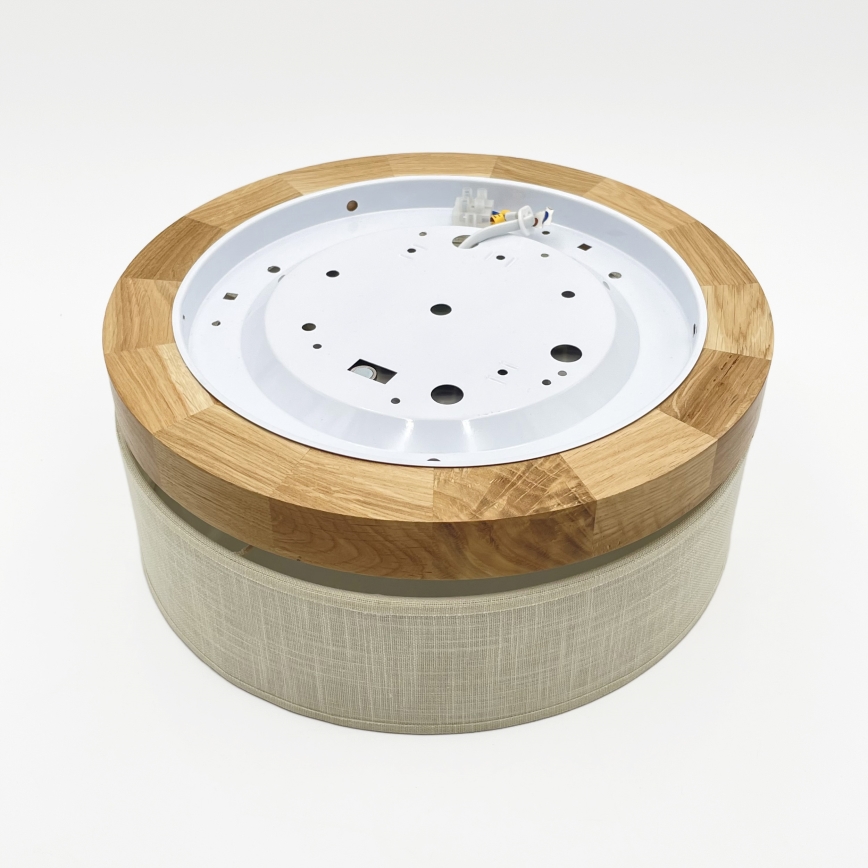 Brilagi - Lampada da soffitto LED BELLADONNA LED/20W/230V diam. 30 cm crema/rovere