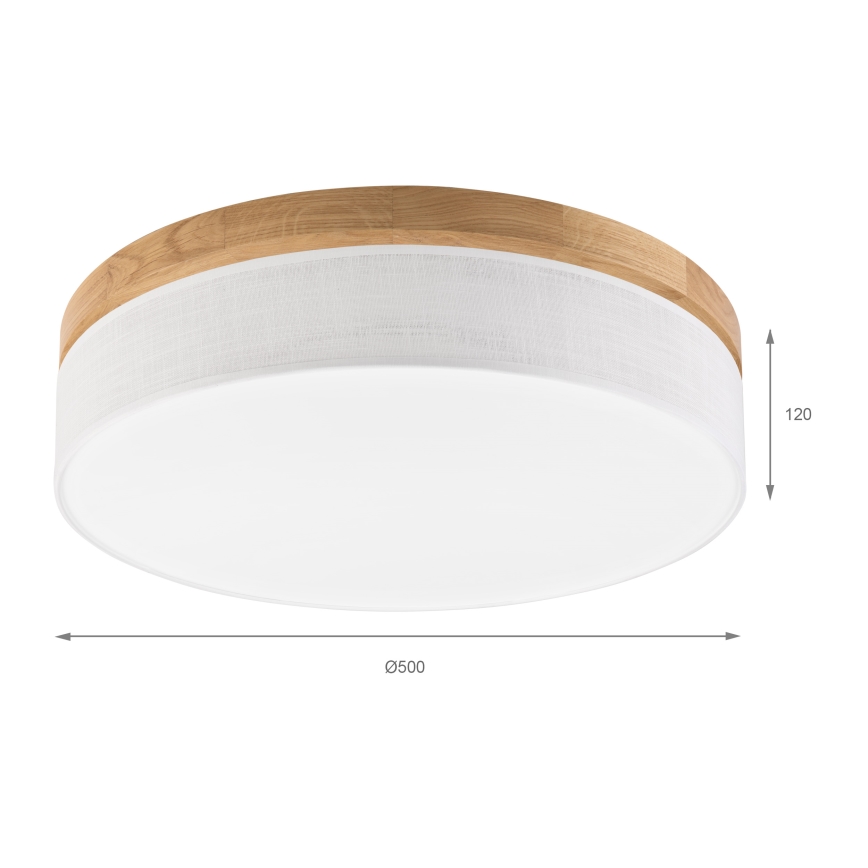 Brilagi - Lampada da soffitto LED BELLADONNA LED/36W/230V diam. 50 cm bianco/rovere