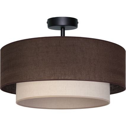 Brilagi - Lampada da soffitto LED BOHO ECO, 1xE27/10W/230V, Ø 40 cm, marrone/crema
