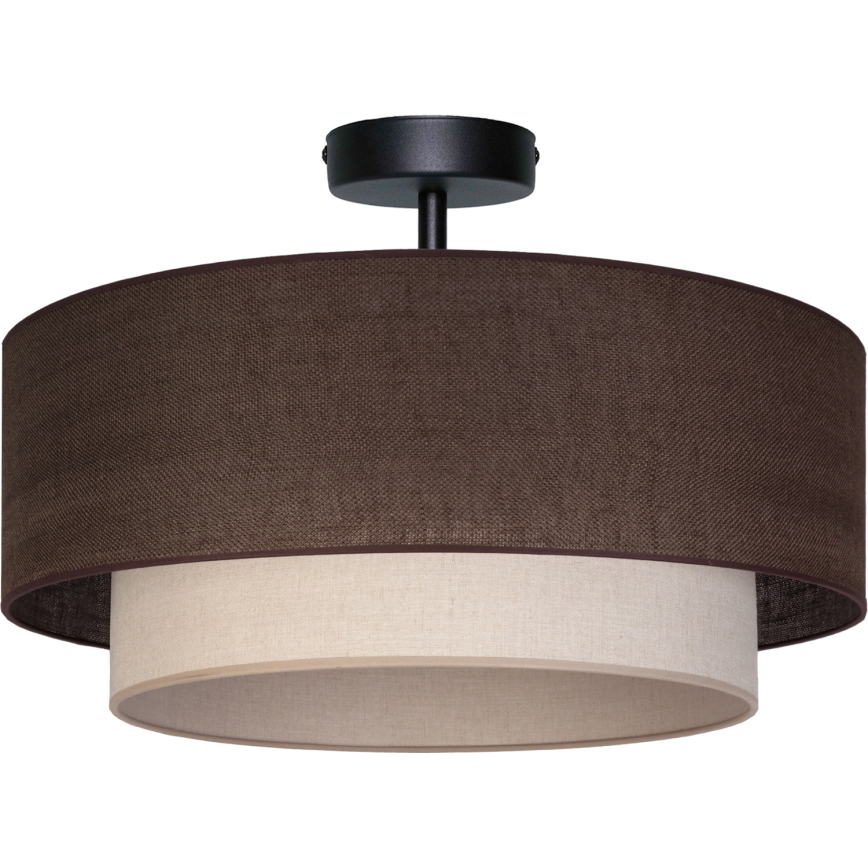 Brilagi - Lampada da soffitto LED BOHO ECO, 1xE27/10W/230V, Ø 40 cm, marrone/crema