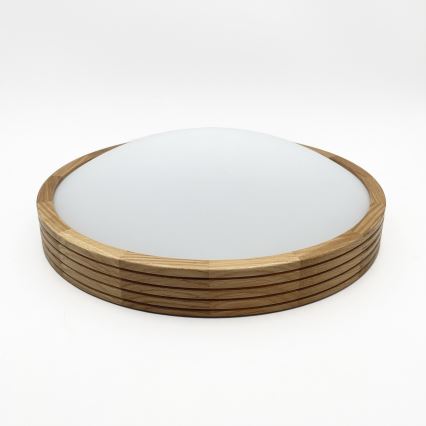 Brilagi - Plafoniera LED CARVALHO MODERN SLIM 2xE27/60W/230V Ø 37,5 cm rovere