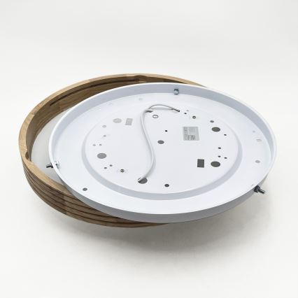 Brilagi - Plafoniera LED CARVALHO MODERN SLIM 2xE27/60W/230V Ø 37,5 cm rovere