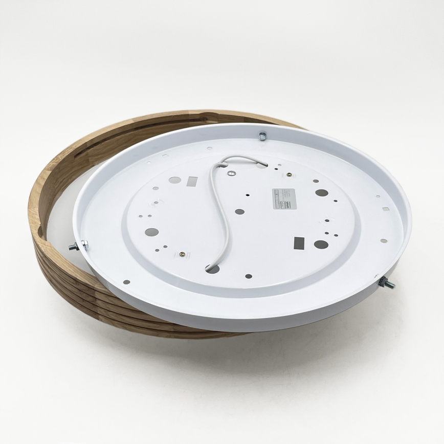 Brilagi - Plafoniera LED CARVALHO MODERN SLIM 2xE27/60W/230V Ø 37,5 cm rovere