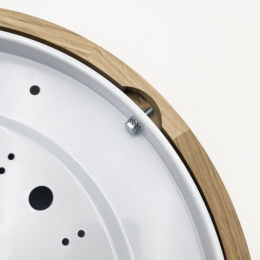 Brilagi - Plafoniera LED CARVALHO MODERN SLIM 2xE27/60W/230V Ø 37,5 cm rovere