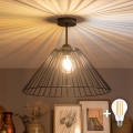 BRILAGI - Lampada da soffitto LED CERIA WIRE a montaggio superficiale 1xE27/60W/230V Ø 45 cm nero