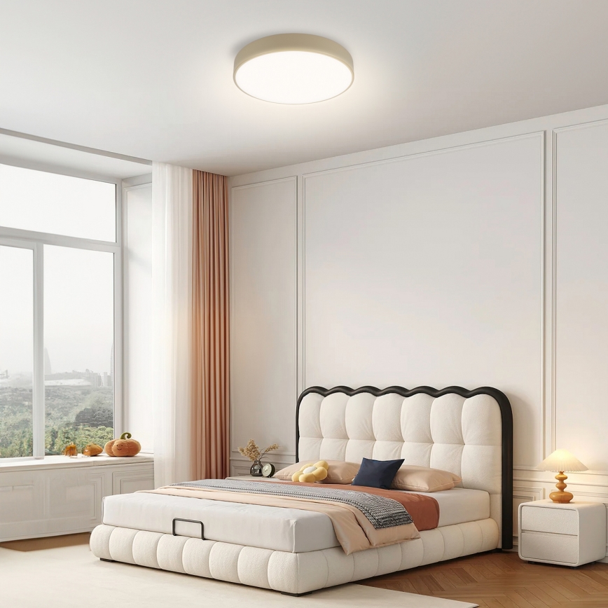 Brilagi - Lampada da soffitto LED dimmerabile POOL LED/36W/230V 3000-6000K diam. 30 cm beige + telecomando