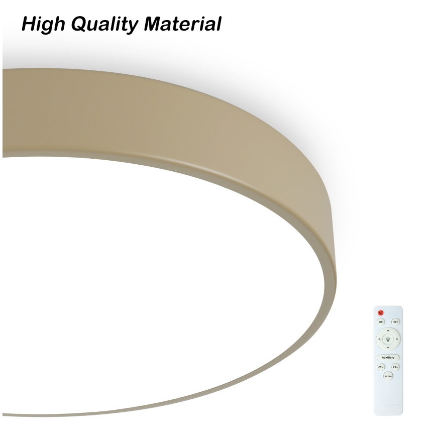 Brilagi - Lampada da soffitto LED dimmerabile POOL LED/36W/230V 3000-6000K diam. 30 cm beige + telecomando