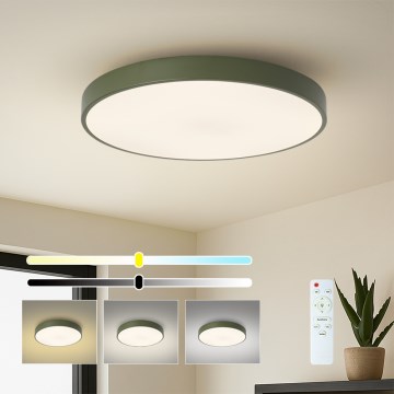 Brilagi - Lampada da soffitto LED dimmerabile POOL LED/60W/230V 3000-6000K Ø 60 cm verde + telecomando