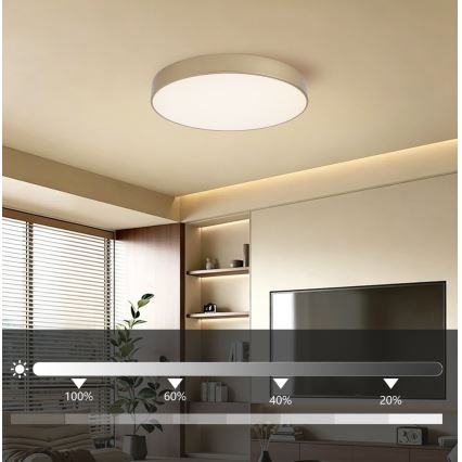 Brilagi - plafoniera LED dimmerabile POOL LED/60W/230V 3000-6000K diam. 50 cm oro + telecomando