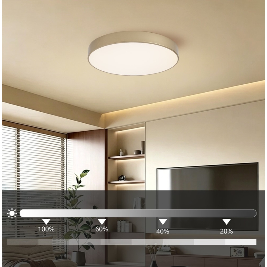 Brilagi - plafoniera LED dimmerabile POOL LED/60W/230V 3000-6000K diam. 50 cm oro + telecomando